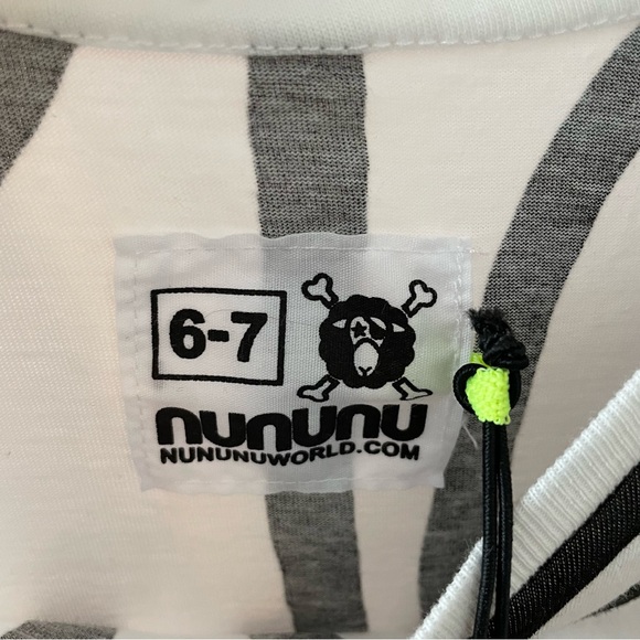 NUNUNU Dress Circle 360 white + black Size 6-7Y kids - Picture 3 of 5